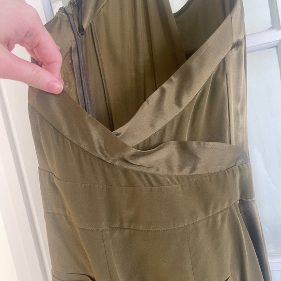 rag & bone Scarlet satin-trimmed silk halterneck jumpsuit - Picture 7 of 8